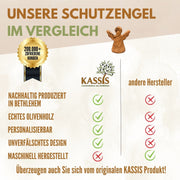 Schutzengel als Handschmeichler aus Olivenholz-3