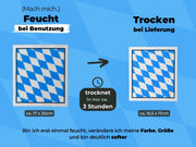 Bayern Souvenir Spültücher bedruckt (5x) - Bayrische Flagge