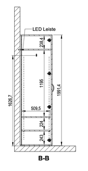GEBA SmartLine Kleiderschrank - 100cm