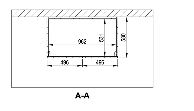 GEBA SmartLine Kleiderschrank - 100cm