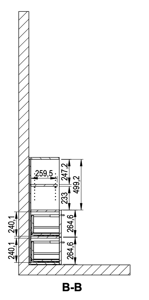 GEBA Flexishelf Systemschrank - 80cm