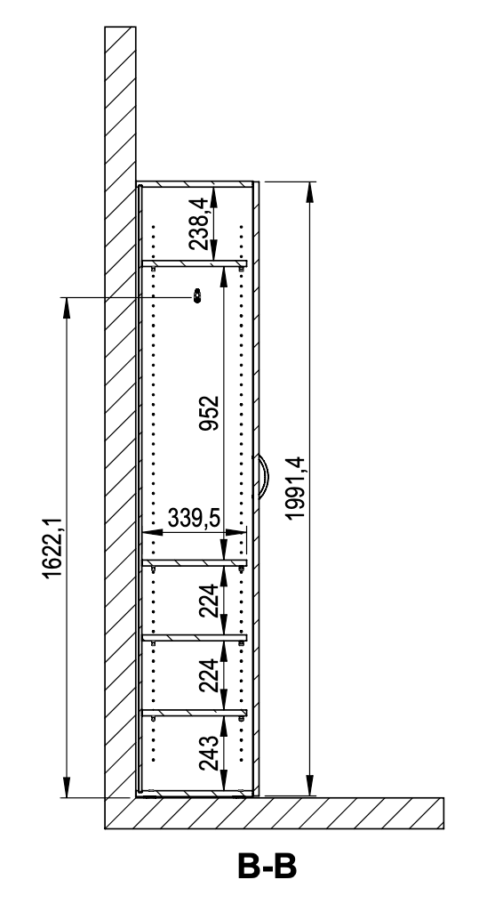 GEBA SlimSpace Systemschrank - 60cm
