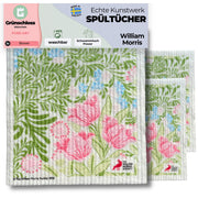 3x Art Spültücher waschbar - Original William Morris Bower