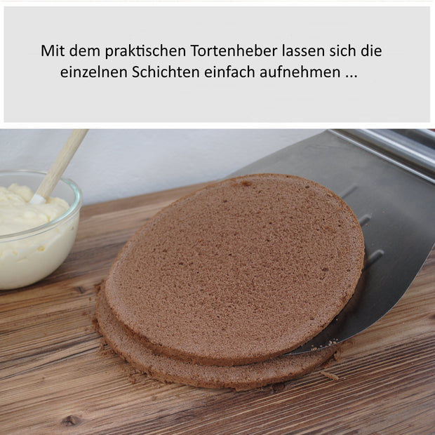 VEZOREY® - Tortenschneider - 4 tlgs. Tortenbodenschneidset - Tortenbodenschneider 16-20cm und 24-30cm-4