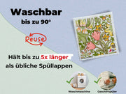 3x Art Spültücher waschbar - Original William Morris Golden Lily