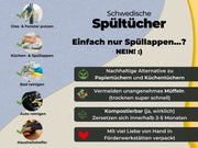 3x Art Spültücher waschbar - Original William Morris Golden Lily