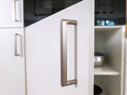 210cm GEBA Komplett-Küchenzeile – vormontiert mit oder ohne E-Geräten, Nischenrückwand & LED-Beleuchtung