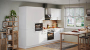 330cm GEBA Komplett-Küchenzeile – vormontiert mit oder ohne E-Geräten, Nischenrückwand & LED-Beleuchtung