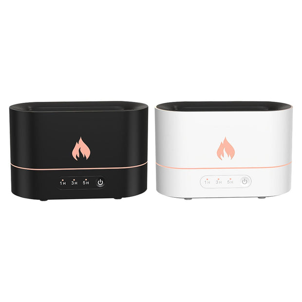 Siming Flame Aromatherapie-Maschine, für Zuhause, Schlafzimmer, stille Atmosphäre, Licht, Luftbefeuchter, Flammen-Diffusor, Heimdekoration