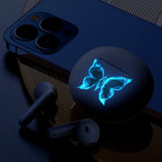 Blau leuchtende kleine Schmetterling Schlafzimmer Wohnzimmer leuchtende Aufkleber Home Decor