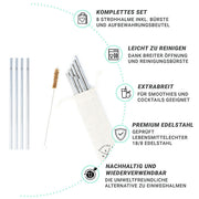 Edelstahl Strohhalme